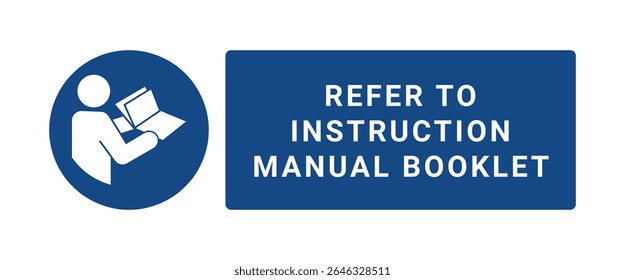 Instruction manual sign symbol ISO 7010 standard