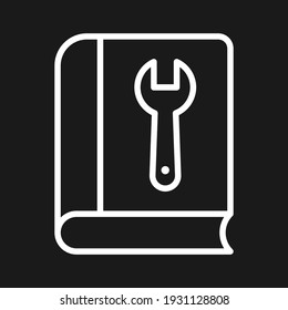 Instruction, manual, tech support icon vector image. Can also be used for customer support. Suitable for use on web apps, mobile apps and print media.