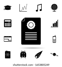 en el icono de explotación. Conjunto universal de vida universitaria para el diseño y desarrollo de sitios web, desarrollo de aplicaciones