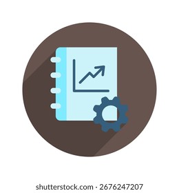 Instruction Rounded Color Icon Mini Illustration Icon. Use For Modern Concept, Print, Ui, Ux Kit, Web And App Development. Vector Related To Office, Education, Examination And More