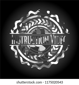 Instruction Video on grey camo pattern