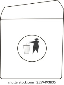 instructions for the correct place to dispose of rubbish