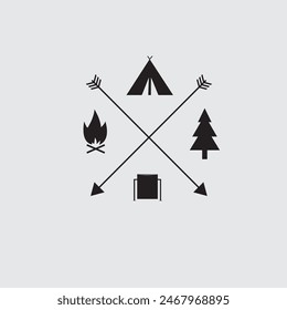 instructions or directions for getting to the mountains simple black and white