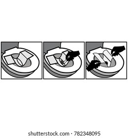 Instructions how to collect a poop sample for lab test