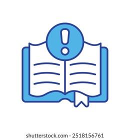 Icono de instrucciones aislado sobre un fondo blanco. Ilustración vectorial.