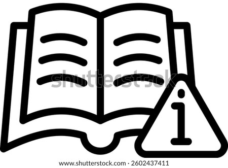 Instructions Icon Line Vector Illustration