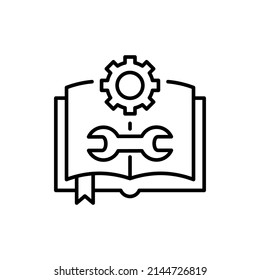 Icono de instrucciones en vector. logotipo