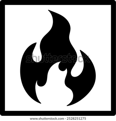 Instructions on how to handle luggage: "Keep Away from Fire" care mark