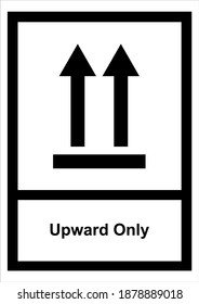 Instructions for use to keep the package in upward position