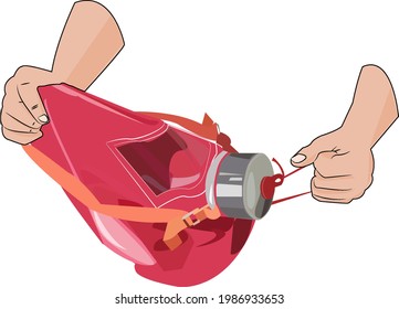 Instrucciones para utilizar una máscara de gas o un autosalvador