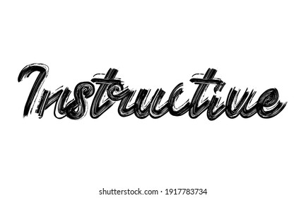 Leyenda manuscrita de la tipografía instructiva Pincel fuente Negro Texto de la ilustración decorativa letra del guión sobre el fondo blanco para los dichos