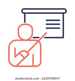 Elemento de ícone de instrutor para design