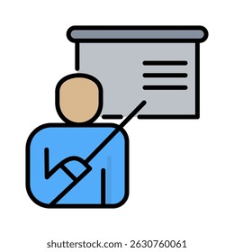 Elemento de ícone de instrutor para design