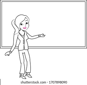 an instructor is showing something on board