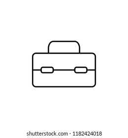 instrument box concept line icon. Simple element illustration. instrument box concept outline symbol design from construction tool set. Can be used for web and mobile UI/UX