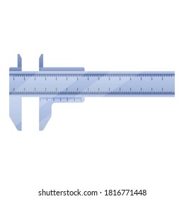 Instrument caliper icon. Cartoon of instrument caliper vector icon for web design isolated on white background
