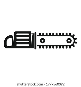 Instrument chainsaw icon. Simple illustration of instrument chainsaw vector icon for web design isolated on white background
