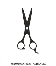 Instrument concept represented by scissors icon. Isolated and flat illustration