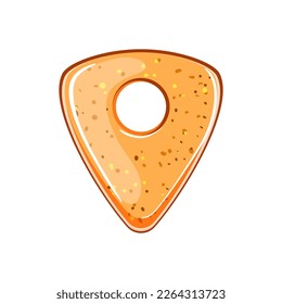 instrument guitar pick cartoon. instrument guitar pick sign. isolated symbol vector illustration