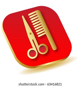 	Instrument of hairdresser.vector