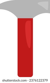 Instrument hammer, illustration or icon, vector on white background.