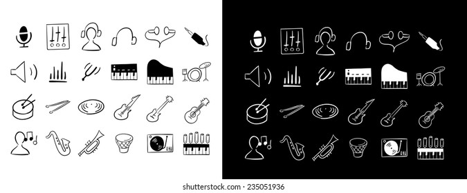 instrument icon set