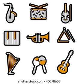 instrument icon set