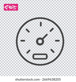 Icono del instrumento, ícono del cronómetro, ícono del velocímetro, archivo de la ilustración del ícono del Vector del formato de EPS