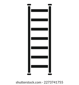 Icono de escalera de instrumentos vector simple. Construcción escalonada. herramienta Trabajador