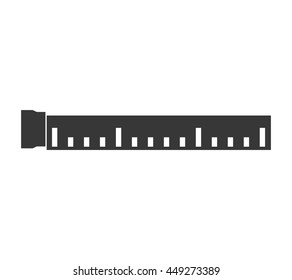 Instrument of measurement concept represented by meter icon. isolated and flat illustration 