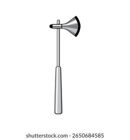 instrument reflex hammer cartoon. testing response, assessment clinical, neurological tendon instrument reflex hammer sign. isolated symbol vector illustration