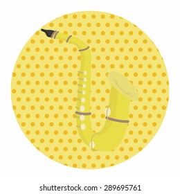 instrument saxophone cartoon theme elements
