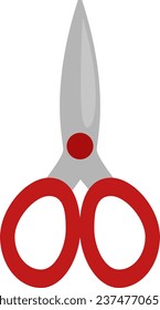 Tijeras de instrumentos, ilustración o icono, vector sobre fondo blanco.