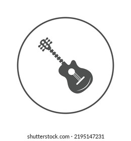 Instrument strings music guitar icon | Circle version icon |
