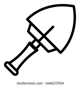 Icono de traviesa de instrumentos. Icono de vector de trazo de instrumento de esquema para diseño web aislado en fondo blanco