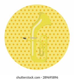 instrument trumpet cartoon theme elements