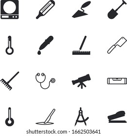 conjunto de iconos vectoriales de instrumentos como: papeleo, azul, horticultura, industria, trowel, entretenimiento, vacío, cielo, aire, cuero cabelludo, infografía, estrellas, búsqueda, digital, espacio, audio, papelería, caucho