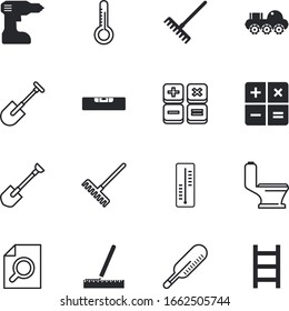instrument vector icon set such as: transport, household, mobile, home, electric, vehicle, instruments, triangle, drawing, drilling, building, position, screwdriver, clinic, moon, exploration, screw