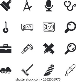conjunto de iconos vectoriales de instrumentos como: servicio, agua, pipeta, infografía, audio, indicador, voz, agricultura, sangre, diseñador, registro, pencuchillo, rascacielos, roca, lanzamiento, forma, clínica, cortador