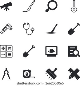 instrument vector icon set such as: view, man, eye, accounting, high, heat, scope, hot, electronic, indicator, sonography, designer, water, angle, cooking, learning, sick, clinical, wall, size