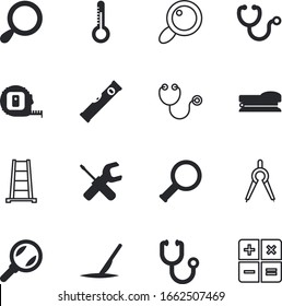 instrument vector icon set such as: step, cold, aluminum, scalpel, financial, hot, worker, operate, building, serious, puncher, single, calculator, drawing, machine, home, mobile, number, hand, skin
