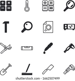 conjunto de iconos vectoriales de instrumentos como: meteorología, plástico, utensil, cuidado, jardinero, fahrenheit, cocina, hierro, verano, geométrico, vocal, pala, oscilación, temperatura, reglas, cocina
