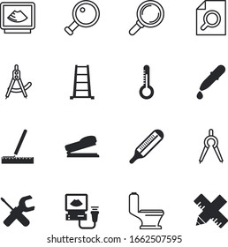 instrument vector icon set such as: puncher, blood, folding, fluid, hardware, decoration, rubber, clip, meter, industry, accessory, single, liquid, staple, exploration, step, metal, tube, stairway