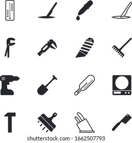 conjunto de iconos vectoriales de instrumentos como: limpio, líquido, móvil, astillero, uña, tubo, precisión, cuentagotas, planta, marco, milímetro, precisión, gol, tornillo, garra, arreglo, equilibrio, decoración, cuentagotas, pinzas