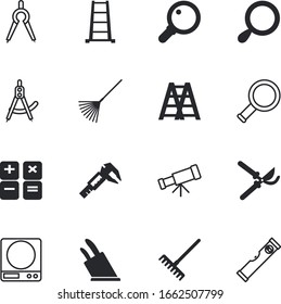 instrument vector icon set such as: utensil, handle, marketing, cutting, stars, cutter, media, abstract, machine, weight, finance, planetarium, precision, eat, speaker, fork, education, observe