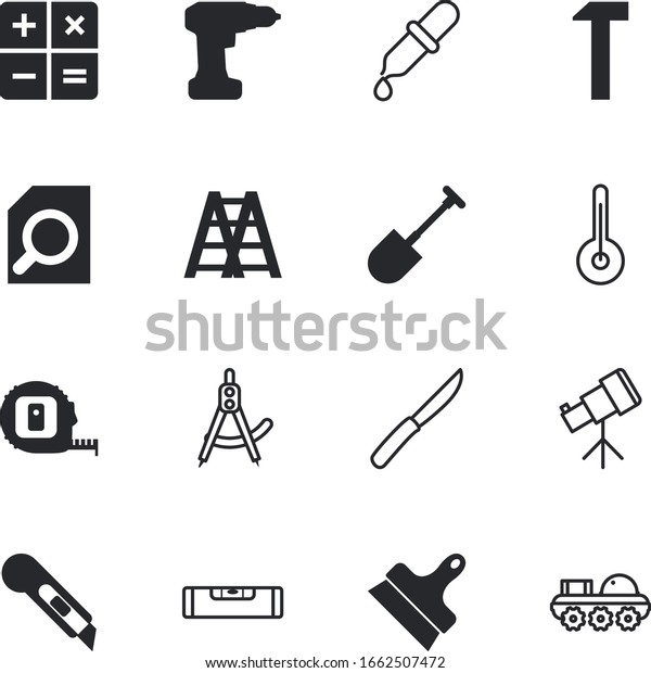 instrument vector icon set such as: isometric,
chemical, observe, clinic, claw, celsius, designer, spaceship,
media, modern, warm, digital, dig, art, roulette, news, technical,
drafting, danger,
tv