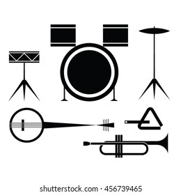 Instruments clip art, Vector