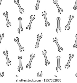 Instruments seamless pattern. Vector tools illustration for design and web.