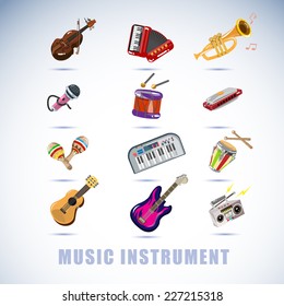 instruments set - vector illustration