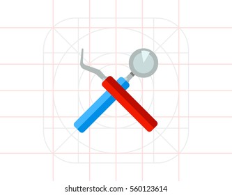 Instruments as Stomatology Concept Icon